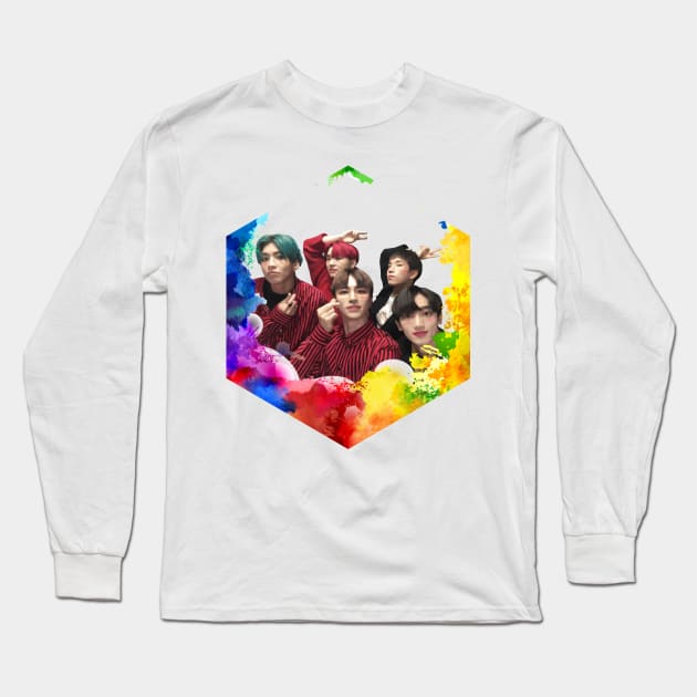 VANNER WITH SPLASH COLOR Long Sleeve T-Shirt by MufaArtsDesigns